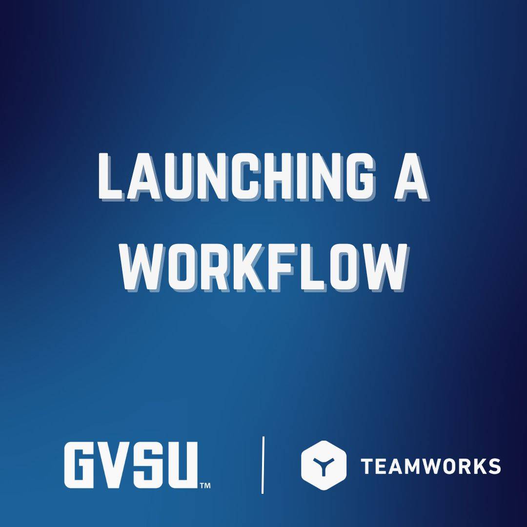 Teamworks Launching a Workflow Cover